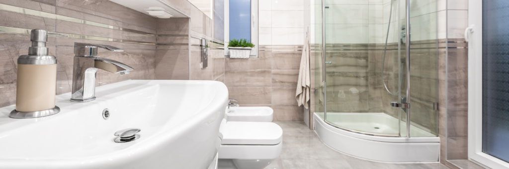 a stylish bathroom after remodeling